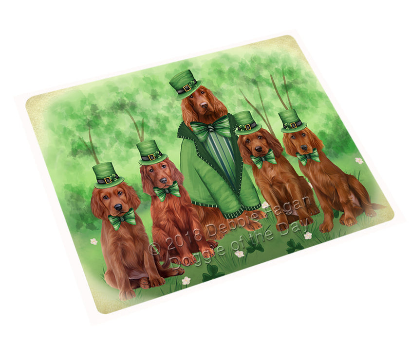 St. Patricks Day Irish Portrait Irish Red Setter Dogs Refrigerator / Dishwasher Magnet RMAG104502