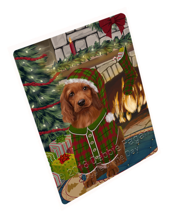 The Stocking was Hung Irish Red Setter Dog Large Refrigerator / Dishwasher Magnet RMAG94290