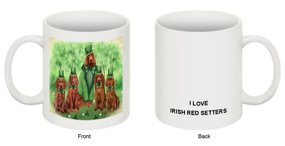 St. Patricks Day Irish Portrait Irish Red Setter Dogs Coffee Mug MUG52413