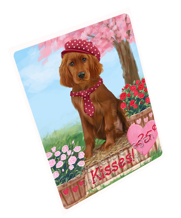 Rosie 25 Cent Kisses Irish Red Setter Dog Magnet MAG72810 (Small 5.5" x 4.25")