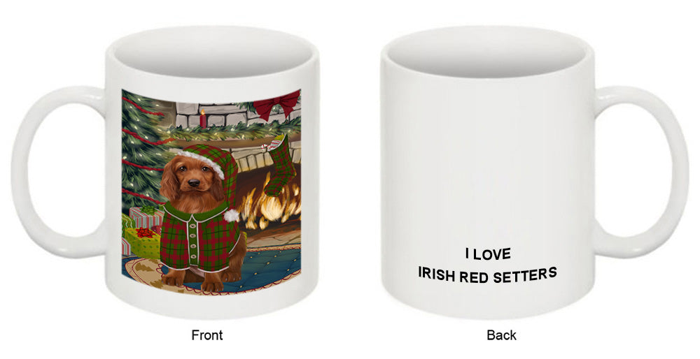 The Stocking was Hung Irish Red Setter Dog Coffee Mug MUG50735