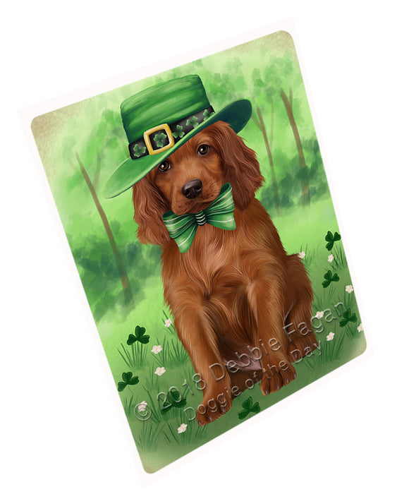 St. Patricks Day Irish Portrait Irish Red Setter Dog Cutting Board C77313