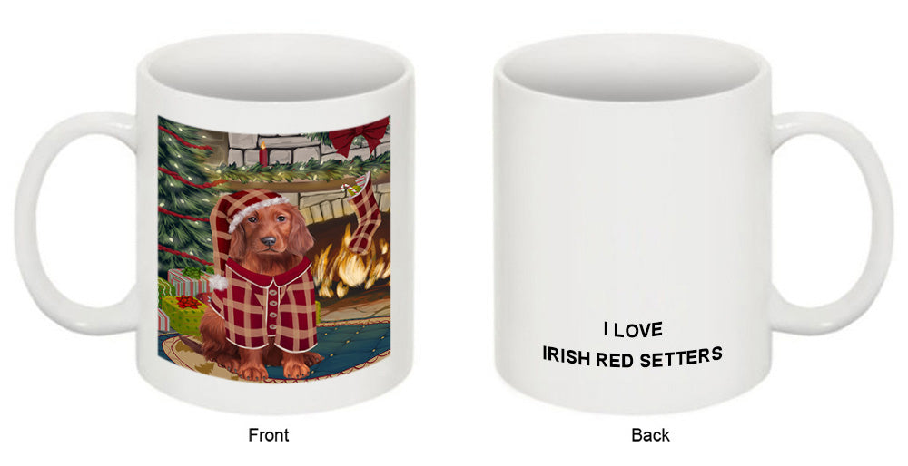 The Stocking was Hung Irish Red Setter Dog Coffee Mug MUG50736
