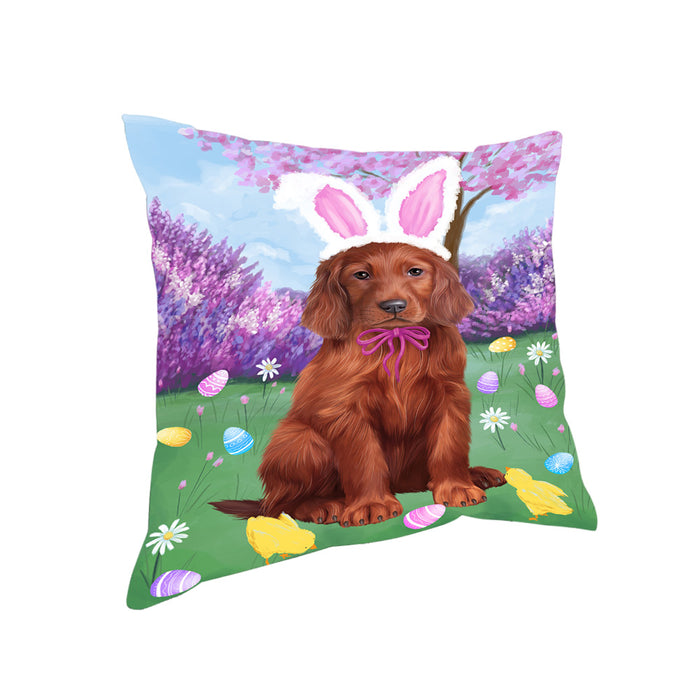Easter Holiday Irish Red Setter Dog Pillow PIL82056