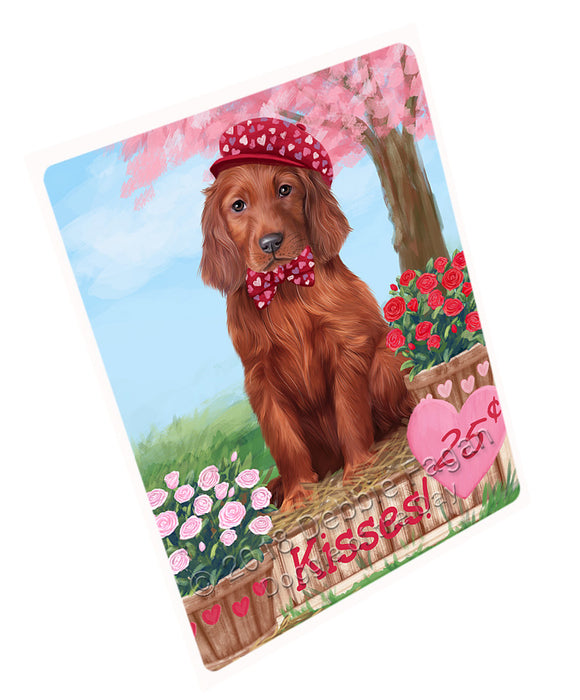 Rosie 25 Cent Kisses Irish Red Setter Dog Cutting Board C72813