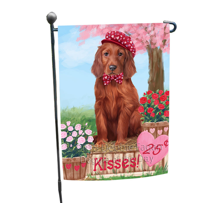 Rosie 25 Cent Kisses Irish Red Setter Dog Garden Flag GFLG56440