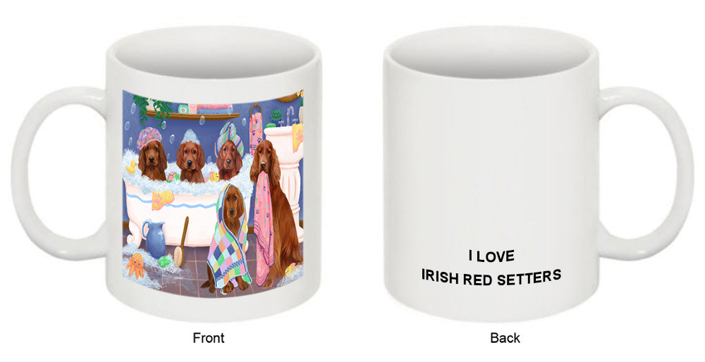 Rub A Dub Dogs In A Tub Irish Red Setters Dog Coffee Mug MUG52194