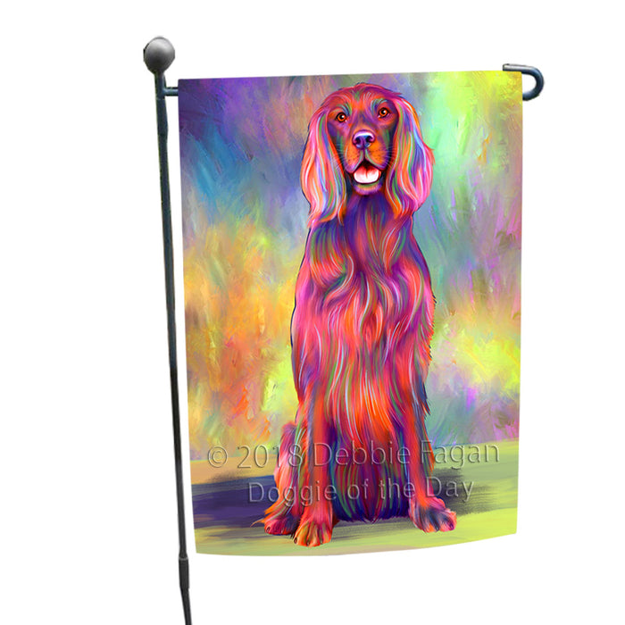 Paradise Wave Irish Red Setter Dog Garden Flag GFLG57343