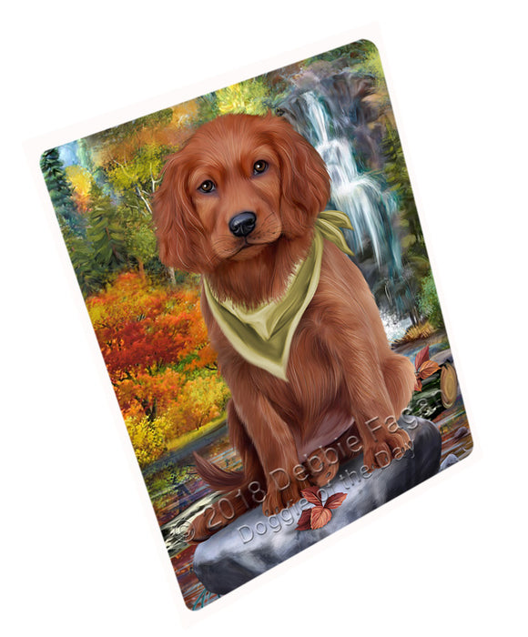 Scenic Waterfall Irish Setter Dog Magnet Mini (3.5" x 2") MAG59961