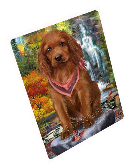 Scenic Waterfall Irish Setter Dog Magnet Mini (3.5" x 2") MAG59964