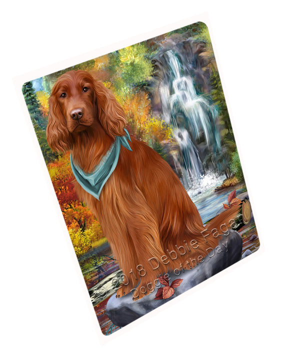 Scenic Waterfall Irish Setter Dog Magnet Mini (3.5" x 2") MAG59970