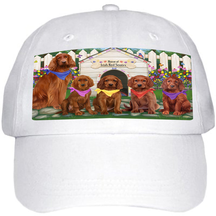 Spring Dog House Irish Setters Dog Ball Hat Cap HAT60360