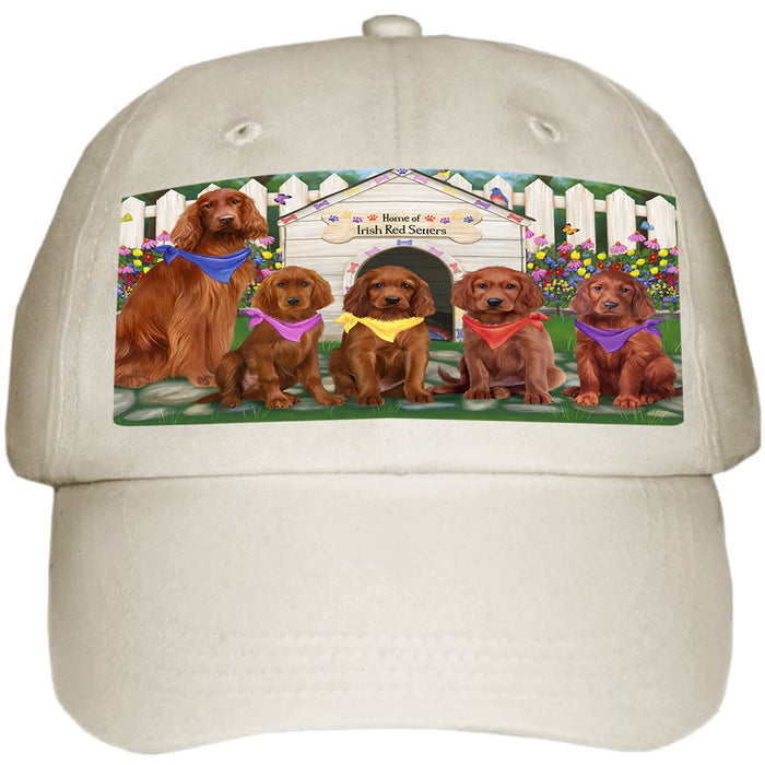 Spring Dog House Irish Setters Dog Ball Hat Cap HAT60360