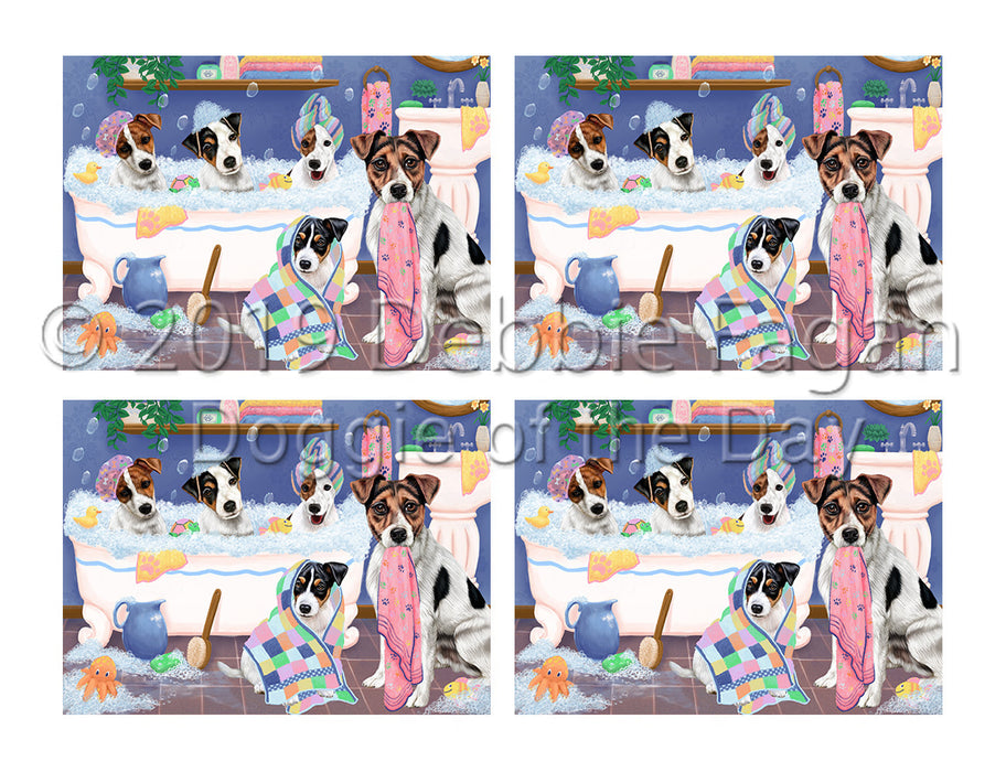 Rub A Dub Dogs In A Tub Jack Russell Dogs Placemat