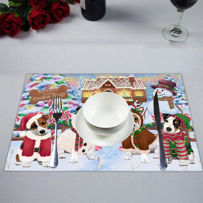 Holiday Gingerbread Cookie Jack Russell Dogs Placemat