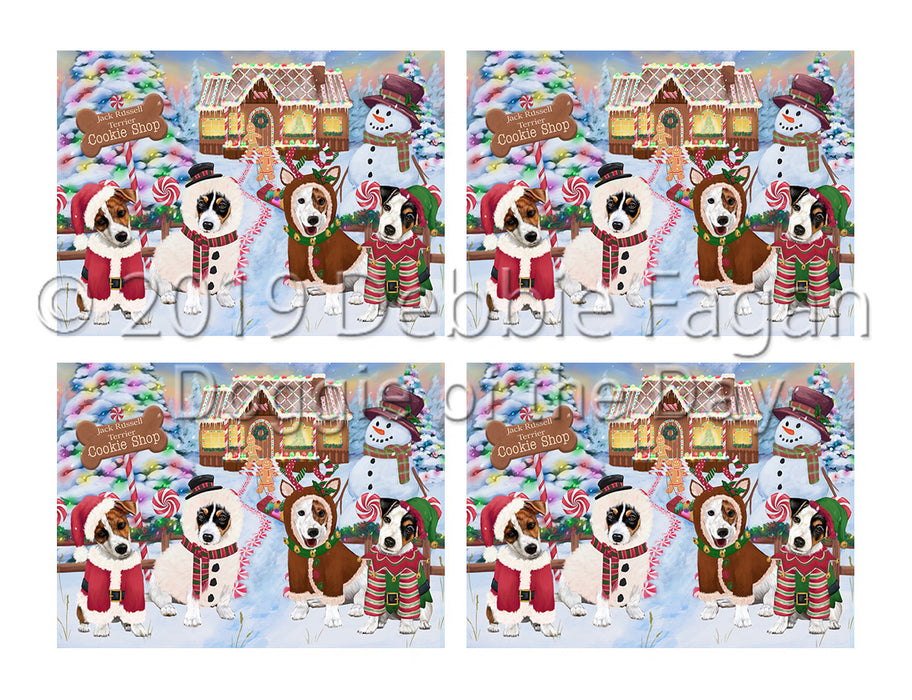 Holiday Gingerbread Cookie Jack Russell Dogs Placemat