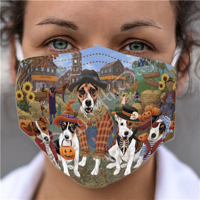 Halloween 'Round Town Jack Russell Dogs Face Mask FM49964
