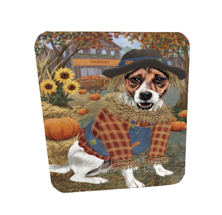 Halloween 'Round Town Jack Russell Terrier Dogs Coasters Set of 4 CSTA57963