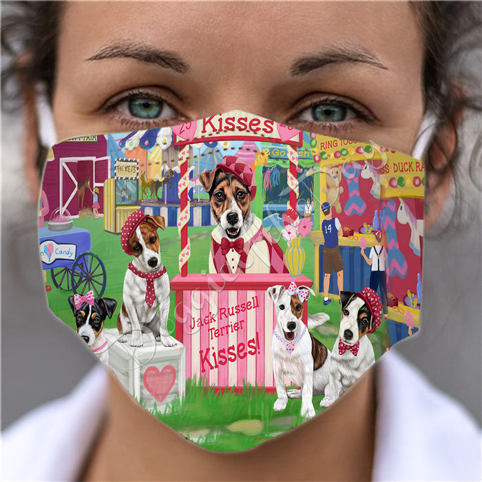 Carnival Kissing Booth Jack Russell Dogs Face Mask FM48055