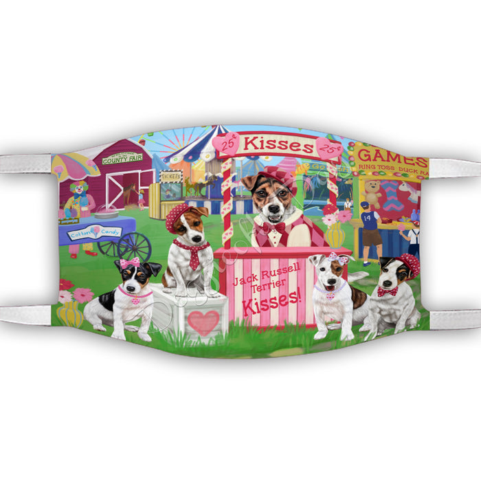 Carnival Kissing Booth Jack Russell Dogs Face Mask FM48055