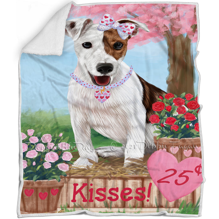 Rosie 25 Cent Kisses Jack Russell Terrier Dog Blanket BLNKT122979