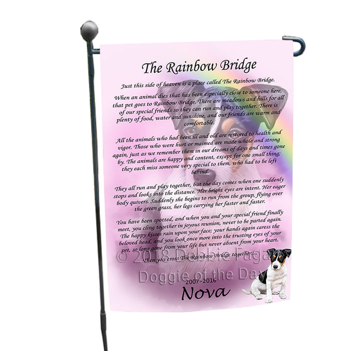 Rainbow Bridge Jack Russell Terrier Dog Garden Flag GFLG56201