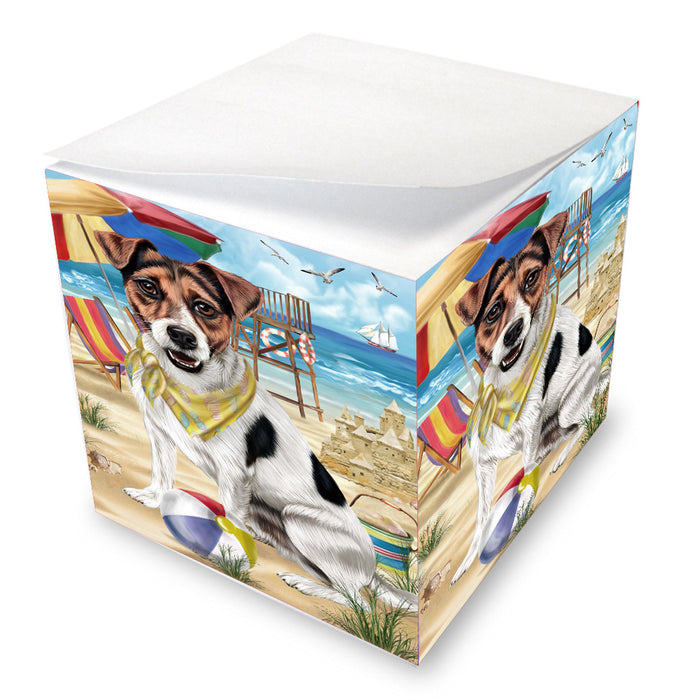 Pet Friendly Beach Jack Russell Terrier Dog Note Cube NOC-DOTD-A57191