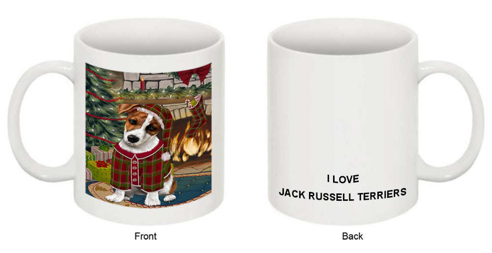 The Stocking was Hung Jack Russell Terrier Dog Coffee Mug MUG50738