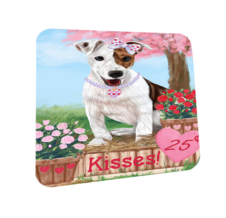 Rosie 25 Cent Kisses Jack Russell Terrier Dog Coasters Set of 4 CST55909