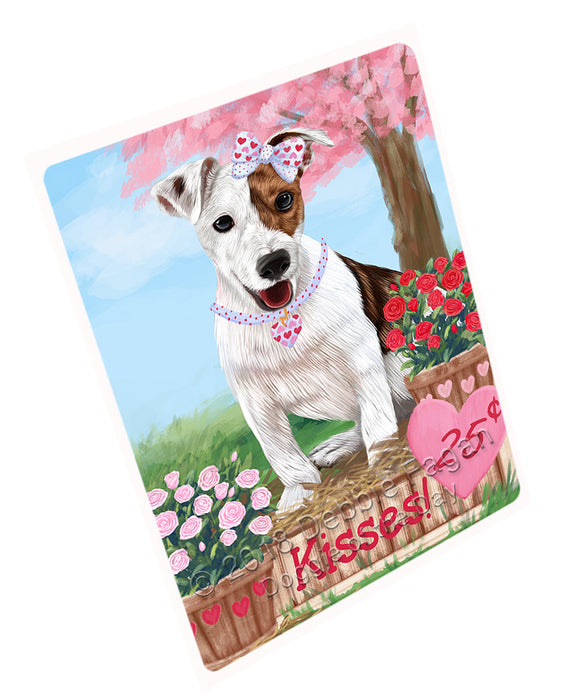 Rosie 25 Cent Kisses Jack Russell Terrier Dog Large Refrigerator / Dishwasher Magnet RMAG97974