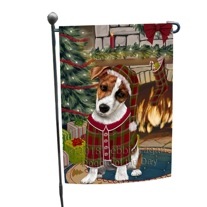 The Stocking was Hung Jack Russell Terrier Dog Garden Flag GFLG55633