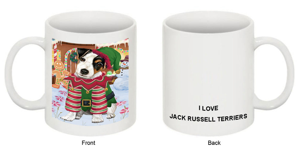 Christmas Gingerbread House Candyfest Jack Russell Terrier Dog Coffee Mug MUG51764