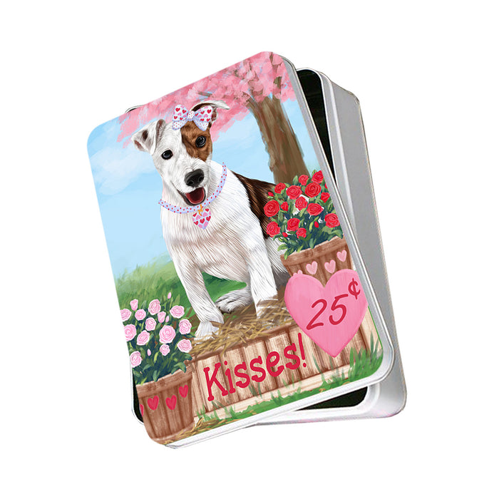 Rosie 25 Cent Kisses Jack Russell Terrier Dog Photo Storage Tin PITN55894