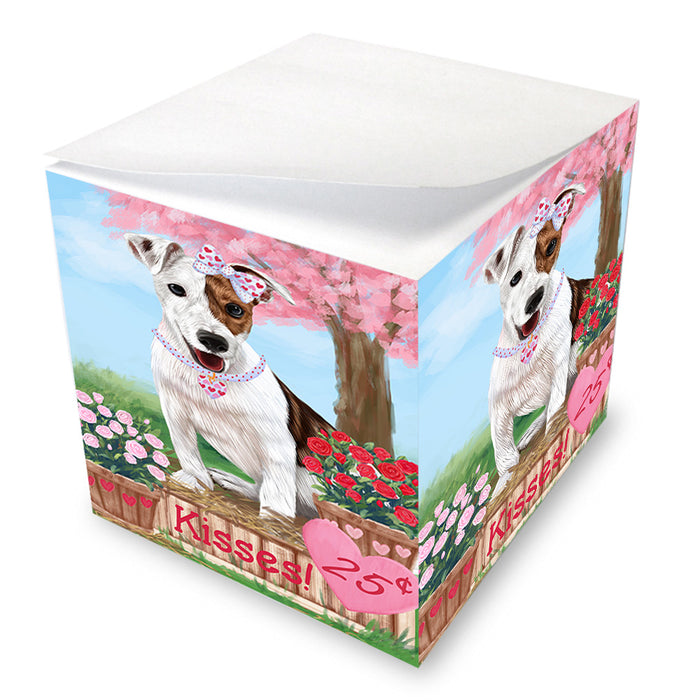 Rosie 25 Cent Kisses Jack Russell Terrier Dog Note Cube NOC54023