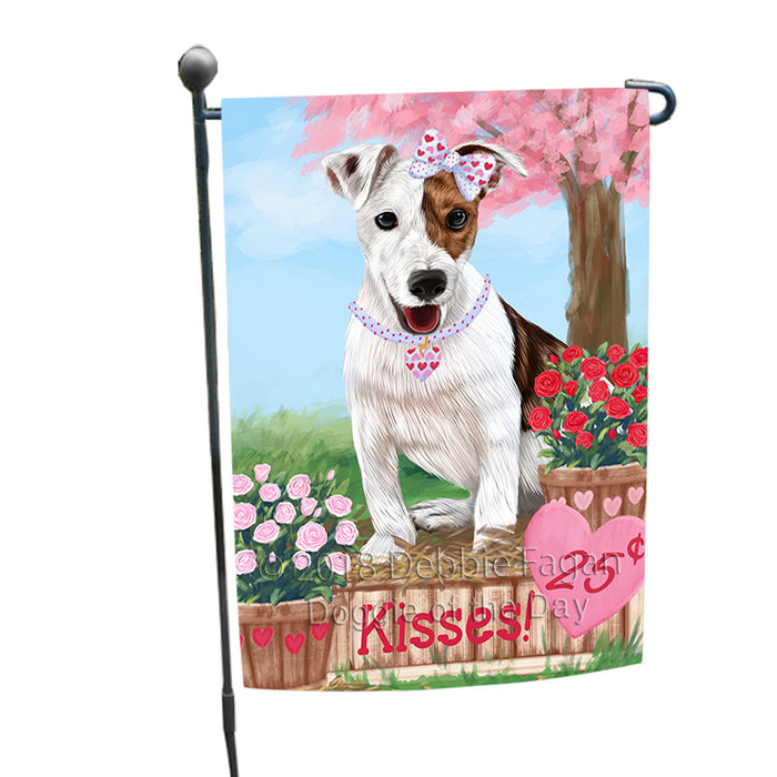 Rosie 25 Cent Kisses Jack Russell Terrier Dog Garden Flag GFLG56499