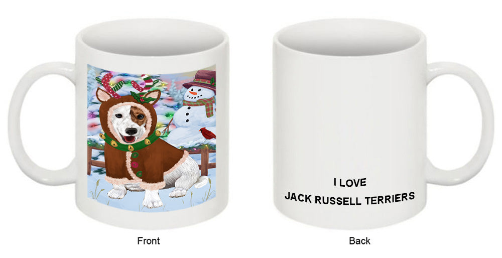 Christmas Gingerbread House Candyfest Jack Russell Terrier Dog Coffee Mug MUG51765