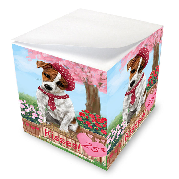 Rosie 25 Cent Kisses Jack Russell Terrier Dog Note Cube NOC54024