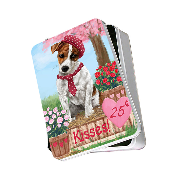 Rosie 25 Cent Kisses Jack Russell Terrier Dog Photo Storage Tin PITN55895