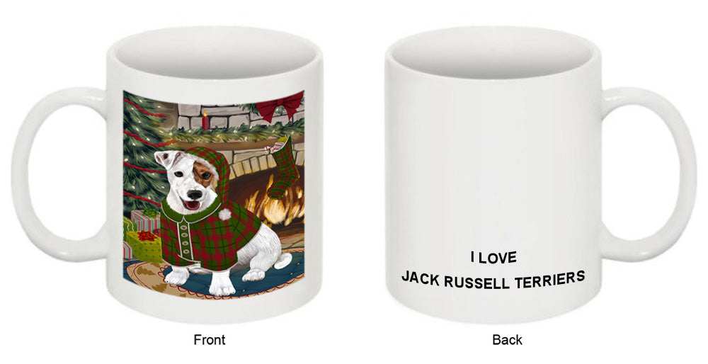 The Stocking was Hung Jack Russell Terrier Dog Coffee Mug MUG50739