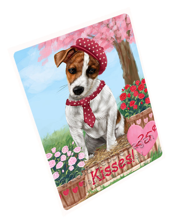 Rosie 25 Cent Kisses Jack Russell Terrier Dog Large Refrigerator / Dishwasher Magnet RMAG97980