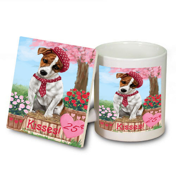 Rosie 25 Cent Kisses Jack Russell Terrier Dog Mug and Coaster Set MUC55944