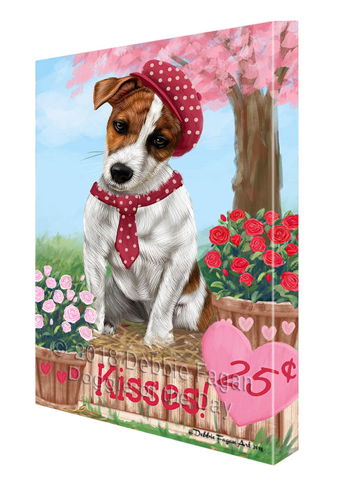 Rosie 25 Cent Kisses Jack Russell Terrier Dog Canvas Print Wall Art Décor CVS125792
