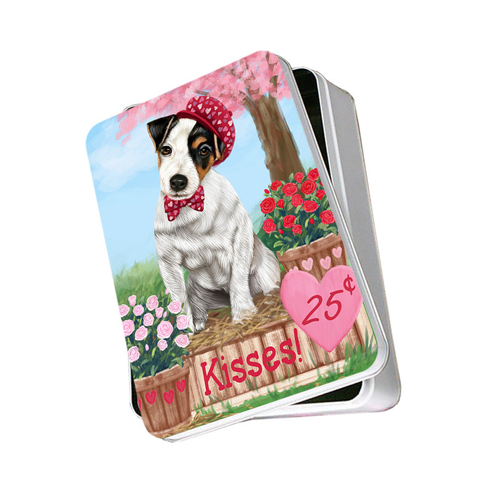 Rosie 25 Cent Kisses Jack Russell Terrier Dog Photo Storage Tin PITN55896