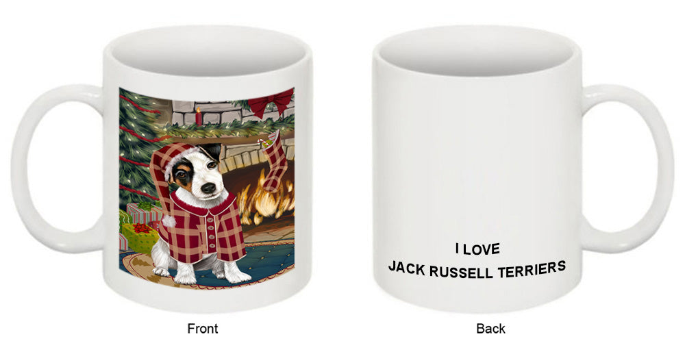 The Stocking was Hung Jack Russell Terrier Dog Coffee Mug MUG50740
