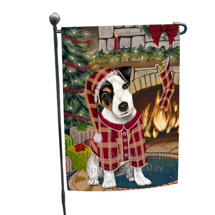 The Stocking was Hung Jack Russell Terrier Dog Garden Flag GFLG55635
