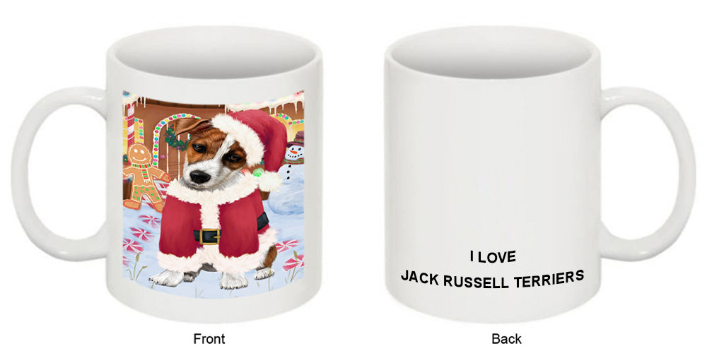 Christmas Gingerbread House Candyfest Jack Russell Terrier Dog Coffee Mug MUG51766