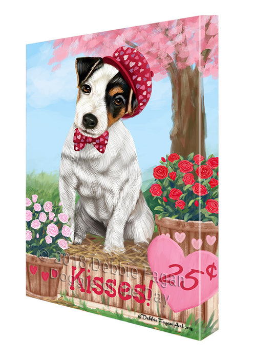 Rosie 25 Cent Kisses Jack Russell Terrier Dog Canvas Print Wall Art Décor CVS125801