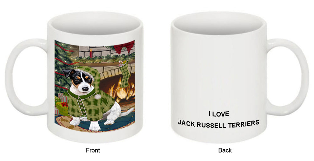 The Stocking was Hung Jack Russell Terrier Dog Coffee Mug MUG50741