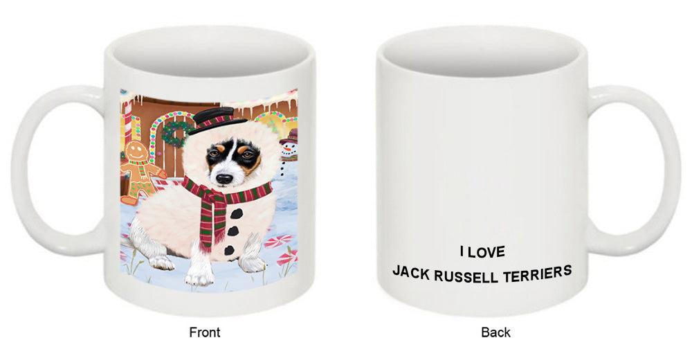 Christmas Gingerbread House Candyfest Jack Russell Terrier Dog Coffee Mug MUG51767