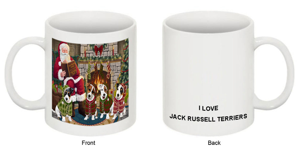 Christmas Cozy Holiday Tails Jack Russell Terriers Dog Coffee Mug MUG50530